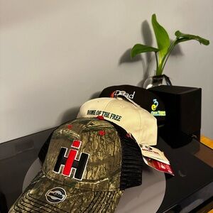 Cap Collection - Camo International Harvester Cap, White, Black